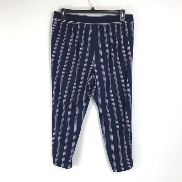 Torrid Relaxed Taper Stretch Challis Pant Women's Plus 1/1X High Rise Tie Front - Picture 2 of 12